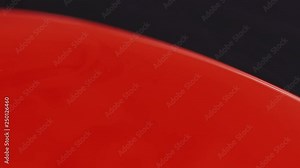 Red paint lipstick liquid texture, oil paint for painting, mixing shades, art make up cosmetic for face mix color.