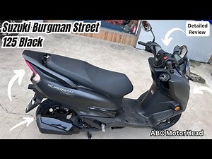 New Suzuki Burgman 125 Street Black Ride Connect - Detailed Review | New Price Changes Features