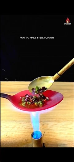 1000°C How to make Steel Flower 🌺😱 #satisfyingvideo #experiment #foryou #usa #fyp