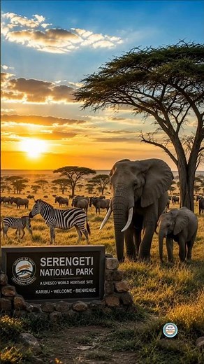 🌍 Serengeti National Park | Africa's Wild Paradise 🦁🐘 #youtube #travel #viral