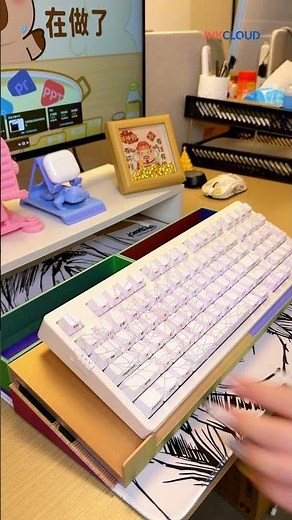 3D Printed Custom Keyboard Desk Organizer 🔧 Easy Setup & Storage! #shorts
