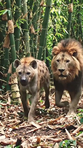 Lion attacking hyena | Nature | wildlife