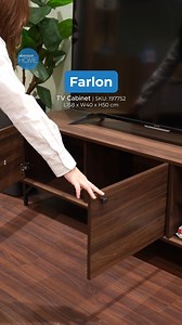 POV: You just found the TV cabinet that completes your space ✨ Meet the Farlon – sleek, spacious, and stylish with grooving lines 👌#abensonHOME #iLoveabensonHOME #goodfinds #furniture #furniturestore #storage #cabinet | Abenson HOME Furniture