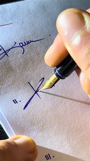 K writing style in calligraphy