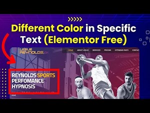 How to give DIFFERENT COLOR in SPECIFIC TEXT in Elementor FREE