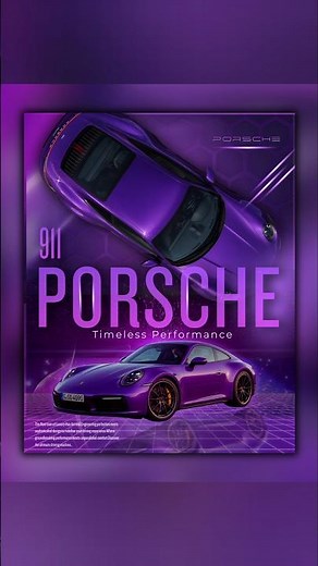 Porsche 🔥🔥 Canva Tutorial for Beginners | Canva AI | #canvaai #trending #posterdesign