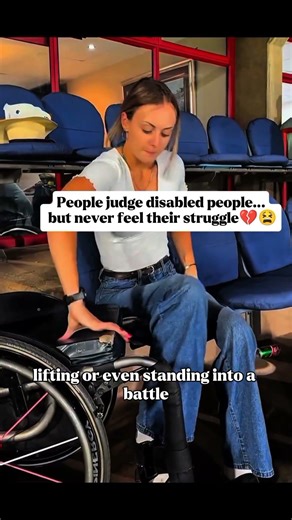 The world moves fast… but disabled people are forced to fight twice as hard💔 #disability #shorts