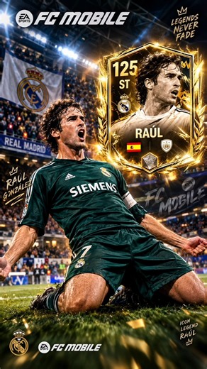 125 Raúl Insane Magic Goal in FC Mobile! 🤍🔥 #shorts #fcmobile