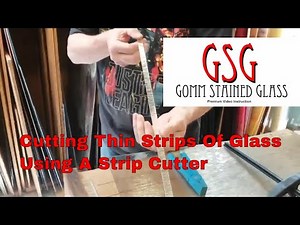 Cut Thin Glass Strip With Tsquare Cutter V132