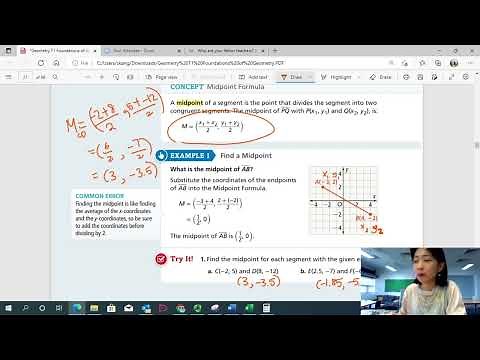 EnVision Geometry 1-3: Midpoint and Distance