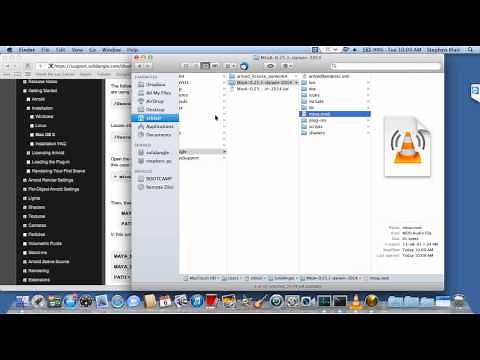 Installing MtoA on Mac OS X