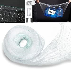 Bird Netting Garden Net,Chicken Cage Breeding Net,Nylon Bird Mesh,Poultry Netting Heavy Duty Aviary Netting Deer Fence Hawk Netting for Chicken Run,Orchard (34'x34',Mesh Size:1'',Color:Transparent)