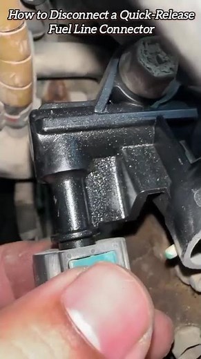 How to Disconnect a Quick-Release Fuel Line Connector #shorts #mechanic #automobile
