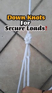 Down Knots For Secure Loads. !.Slipped Figure 8 2. Slipped Overhead Knot 3. In Line Figure 8 #knots #toturial #howto #tricks #tyingtheknot #tuturial | Nots