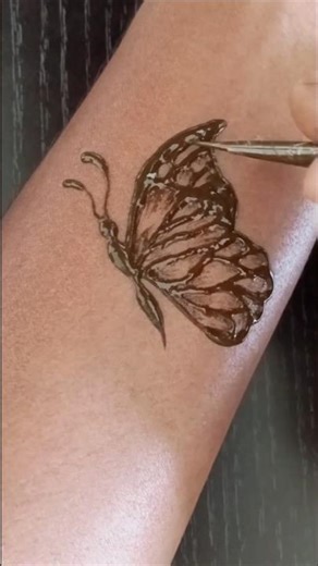 Beautiful Butterfly mehndi design 🦋#viral #shorts #mehndi #henna