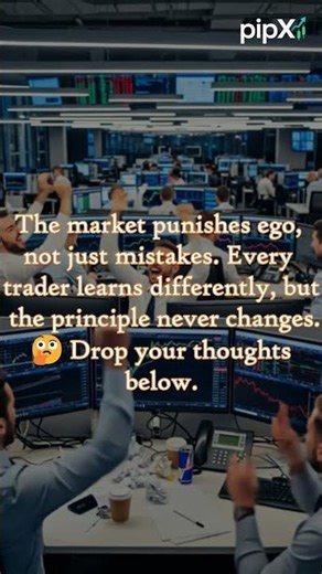 The market punishes ego, not just mistakes. #shorts #forex #pipx #stockmarkets #trading