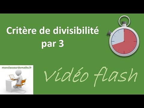 Critère de divisibilité par 3