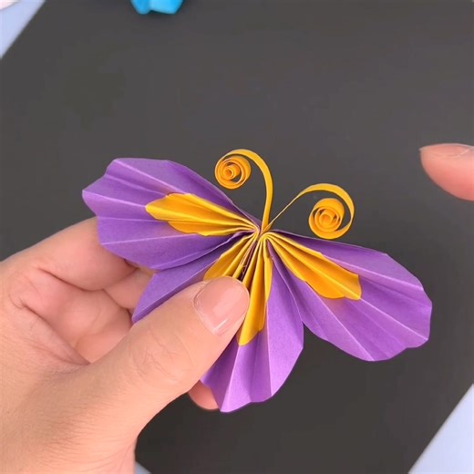 7.5K views · 37 reactions | Title: "Spring Butterfly Origami: Fun Parent-Child Craft Tutorial!" Hashtags: - #SpringButterflyOrigami - #ParentChildHandicraft - #OrigamiTutorial - #KindergartenHandicraft paper craft | paper craft | Facebook