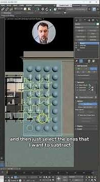 Create a stunning 3D wall design in 3ds Max — using only the Array tool and Boolean modifier!