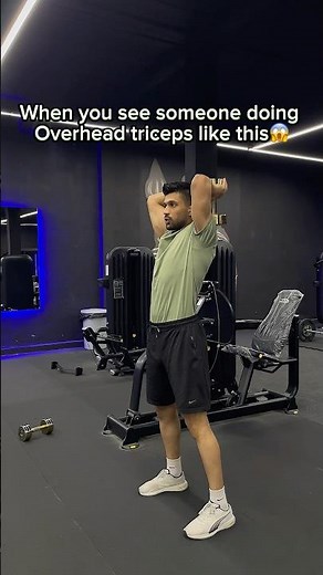 How to do Dumbbell overhead triceps extension