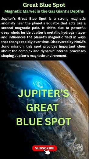 Do you know Jupiter has a “Great Blue Spot”, a magnetic storm deep in its atmosphere ? #doyouknow #Jupiter #greatbluespot #mystery #MysteriousSpace @highlight | Enknowledgepedia
