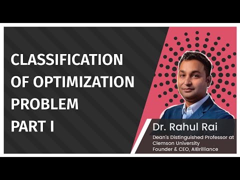 Classification Of Optimization Problem Part 1