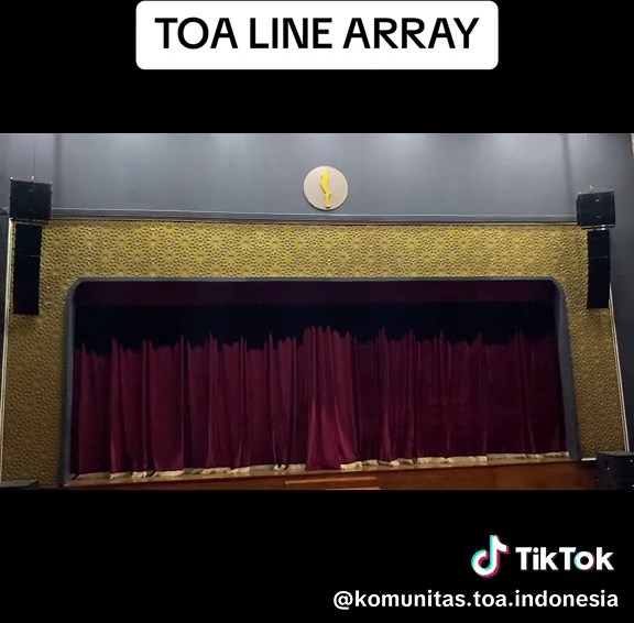 Speaker TOA Line Array untuk Gedung Kesenian