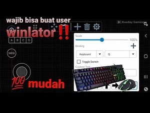 Cara mapping virtual keyboard di Winlator | Android