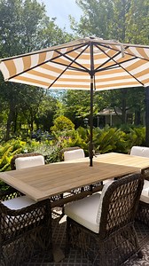 The patio had potential — but I needed something that felt like a breath of fresh air. Soft, timeless, and just a little bit magical. With your help, I chose the Hampton Set from @frontgate, and it’s completely transformed this space. From the classic silhouettes to the pillowy Sunbrella® cushions (yes, I went with white — and yes, they’re made to handle it), every detail feels thoughtful and enduring. Even the umbrellas add charm — and plenty of shade for slow mornings and sunset hangs. If you’