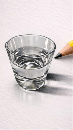 The Secret to Drawing Realistic Glass 🥛✏️