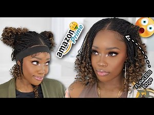 😲Uhm, Let's Discuss This! "Feed-In" Box Braid Lace Wig UNDER $100 From Amazon! | MARY K. BELLA