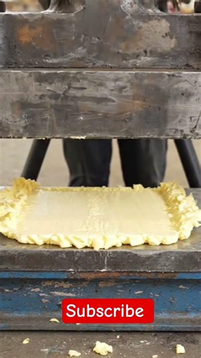 What Happens When Butter Gets Crushed? 😳🧈#buttercrush #hydraulicpress #satisfying