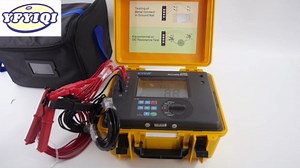 Milliohmmeter Digital Milliohm Meter Equipotential Bonding Resistance Tester DC Low Resistance Measurement Instrument with Measuring Range 1mΩ to 30.0kΩ Test Current ≥4A LCD Display