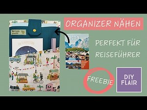 Sew an organizer for your next trip / Travel guide organizer / Sew a bag / Sew a gift