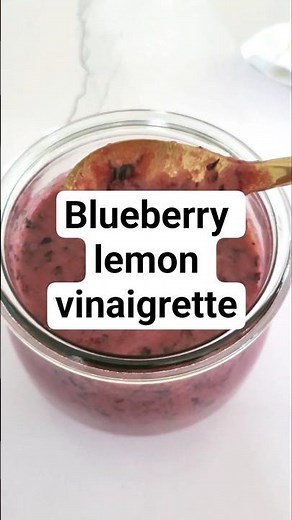 Blueberry lemon vinaigrette #recipe #easyrecipes #salad #shorts