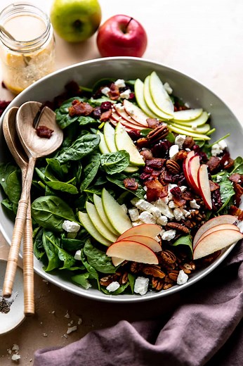 Autumn Apple Salad (with a Maple Vinaigrette) - House of Yumm