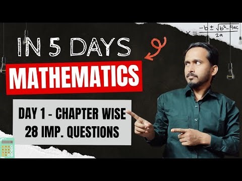 Class 10 Maths Revision Day-1 | 28 Important Questions | Chapter 1–14 | Basic & Standard | RTS