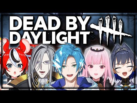 HOLO MEGA COLLAB w/ Vesper Calli Kronii and Baelz!!! 【Dead by Daylight】