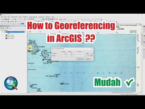 Belajar ArcGIS - Georeferencing Peta (Add control point)