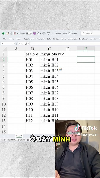 Cách tạo nhanh hàng loạt folder trong Excel dễ dàng