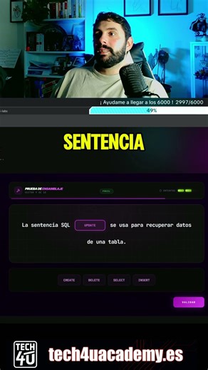 Practicando MySQL en el live de hoy ! #asir #dam #tech #informatica #techtips