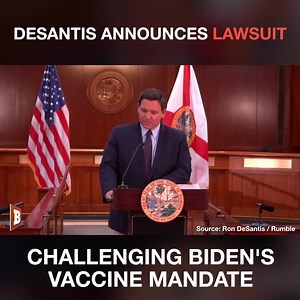 72K views · 9.5K reactions | DeSantis Announces Lawsuit Challenging Biden's OSHA Vaccine Mandate | Breitbart | Facebook