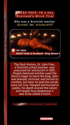 Sneak Peek | Scotland's Most Brutal Witch Execution Explained | Scotland’s Witch Trial