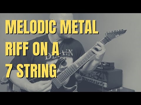 Melodic Metal Guitar Lesson on 7 String (Works on a 6 String, too!)
