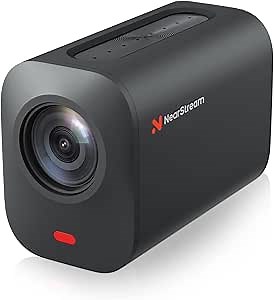 NUROUM NearStream 2K Wireless Live Streaming Camera, Bluetooth Vlogging Camera, 40X Hybrid Zoom, 8 MEMS Mics, 80° FOV WiFi Video Webcam, Intelligent App Control