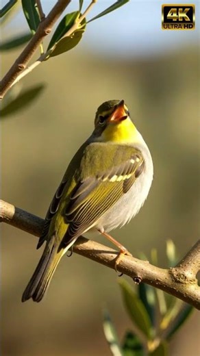 Mesmeric Song Of This Vibrant Bird | Olive Grove Close-Up | 4K Cinematic Short