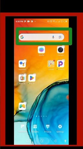 How to get Google search bar back on Android screen