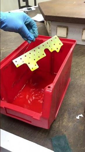 Chemical Conversion Coating. Alodine. #coating #aircraft #processing #manufacturing #fabrication