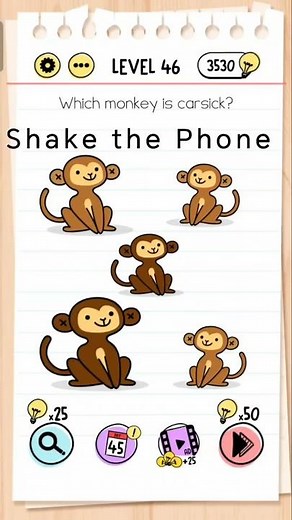 Brain Test – Level 46 Solution | All Answers & Walkthrough #BrainTest #PuzzleGame #Shorts