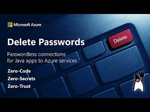 Passwordless connections for Azure services